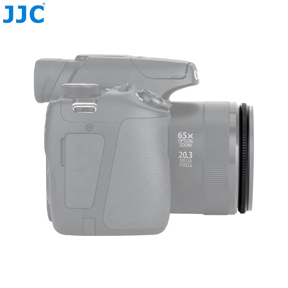 JJC 58mm 렌즈 어댑터 링 튜브, 캐논 파워샷 SX70 HS SX60 HS SX50 HS SX520 HS 디지털 카메라용