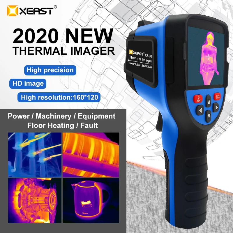 Moscow warehouse HT 02 handheld thermal imaging camera XE 26D and ultra clear HT 18 XE 31 lightning delivery, high infrared reso|Temperature Instruments| - AliExpress