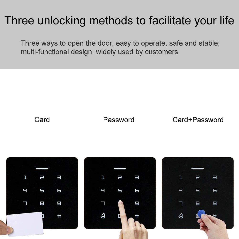Anti-Interference Door Access Control Waterproof Password RFID Card Reader Contactless Controller Keypad System With 5 ID Card鈥嬧€?, - Famidy.com