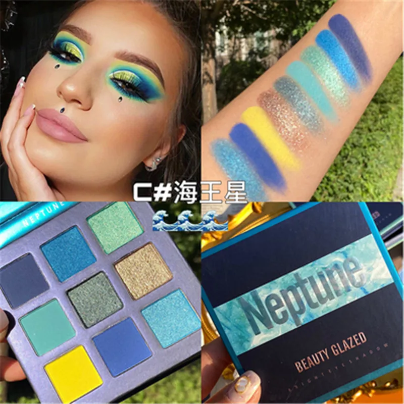 NEON Eyeshadow Palette Holographic Shiny Matte Glitter Pigment Eye Shadow Pallete Metallic Diamond Makeup Palette NEON Eyeshadow Palette Holographic Shiny Matte Glitter Pigment Eye Shadow Pallete Metallic Diamond Makeup Palette