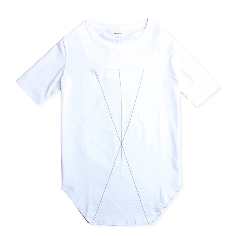 The 2016 summer irregular thin line loose Round collar short sleeve T-shirt tide male t-shirts t-shirts unlined upper garment The 2016 summer irregular thin line loose Round collar short sleeve T-shirt tide male t-shirts t-shirts unlined upper garment
