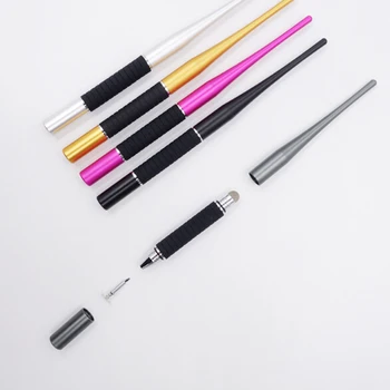 

50pcs/lot Universal 2 In 1 Fine Point Touch Screen Pen Drawing Stylus Capacitive Pens For iPad iPhone All Mobile Phones Tablet