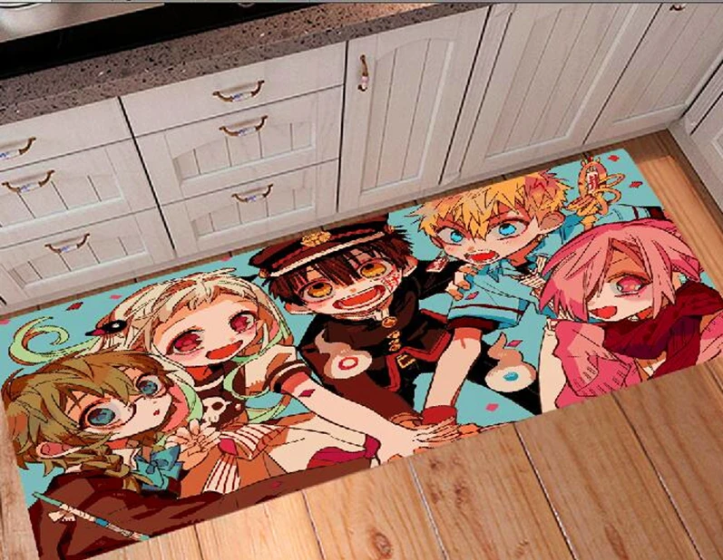 Длинный напольный коврик с аниме Jibaku Shounen Hanakokun Придверный для комнаты кухни дома