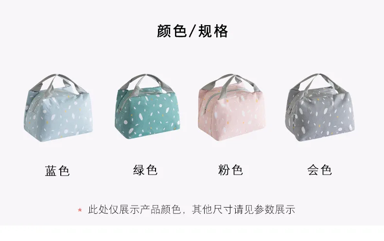 ТМ простой бытовой Bento Box сумка мультфильм ручной Термосумка для пищи на молнии из хлопка и льна Ланч-бокс сумка студентов пары