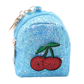

1PC 2020 High Quality Female Sequins Key Chains Fruit Pattern Coin Purse Mini Satchel Trendy Girl Women Small Bag Hot Sell