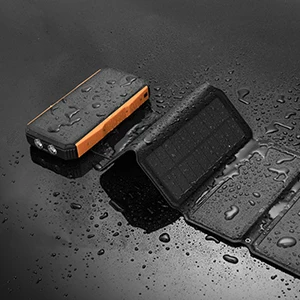 Solar Charger 26800mAh  5 Panels 7.5W High Efficiency  With Ultra Bright 60-LED Panel Light and Flashlight PD Portable Power Ban powerbank for phone
