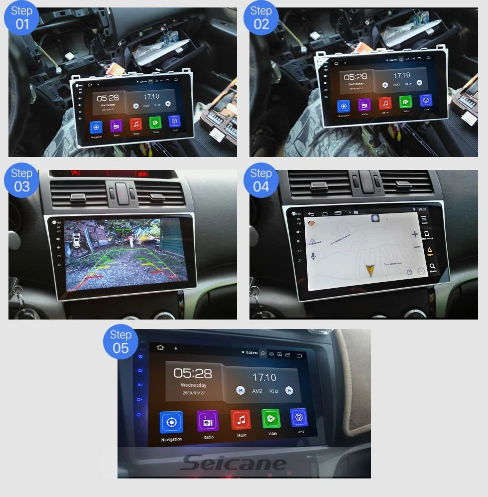 Seicane 10," Android 9,0 Оперативная память 4 Гб ips 8-ядерный автомобиль радио gps Navi головное устройство проигрывателя для 2008- Mazda 6 Ruiyi С Carplay RDS 4G