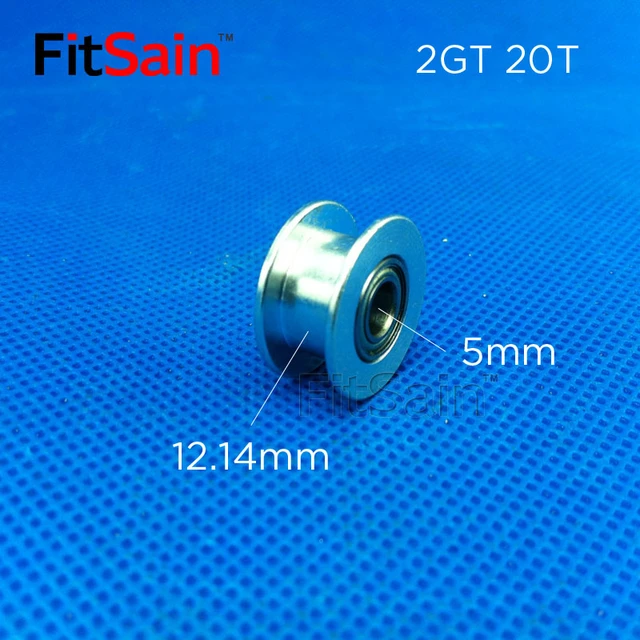 FitSain-Glossy tensioner idler 2GT 20 teeth Synchronous wheel adjustment  wheel Guide wheel groove width 7 - AliExpress