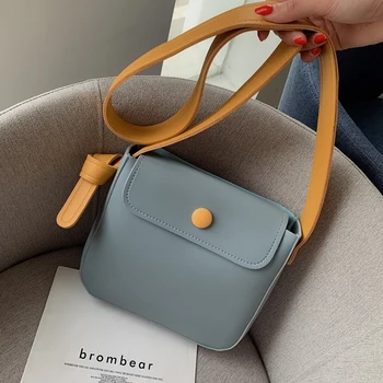 

Solid color small bag female 2020 new wave Korean version wild one-shoulder messenger bag simple fashion small square bag