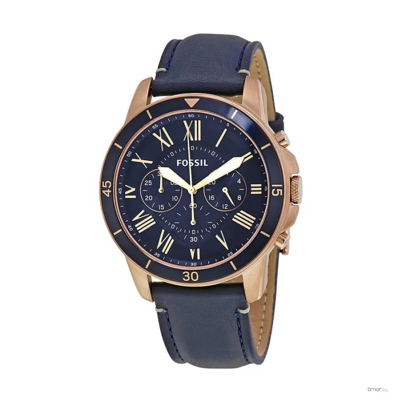 Fossil Grant Sport Watch Blue Dial Men 
