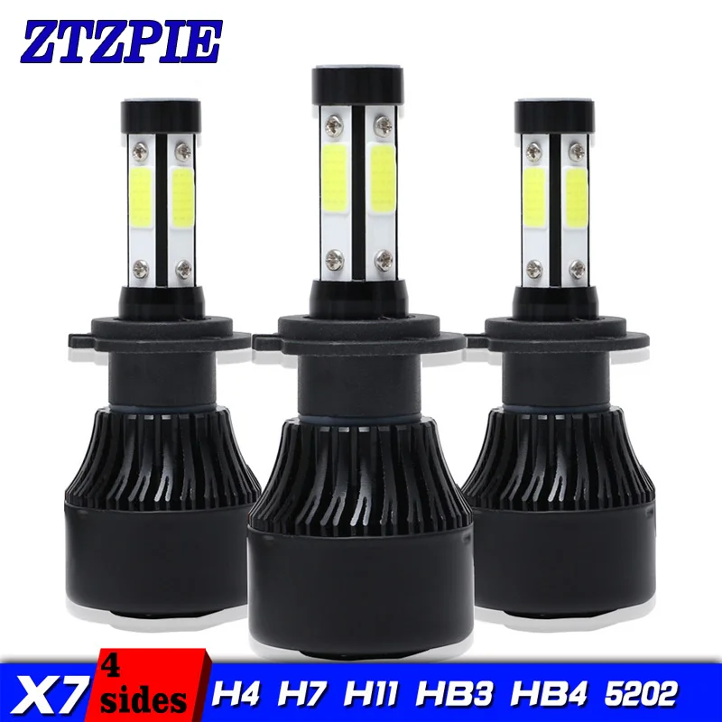ZTZPIE 6500K H8 H3 H7 H9 16000LM LED 9006/HB4 9005/HB3 H4 H11 9004 9007 5202 светодиодсветильник лампа сверхъяркая