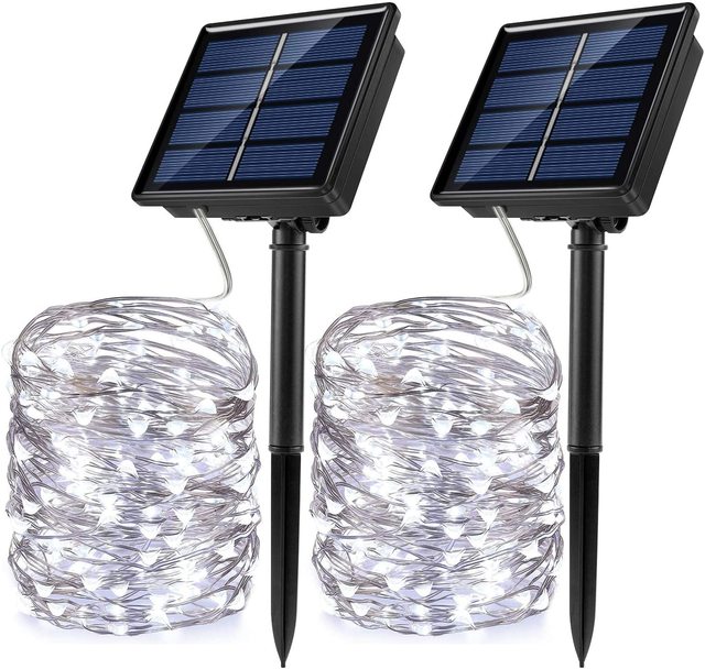 Solar String Fairy Lights Waterproof Outdoor Garland Solar Power Lamp Christmas Lights For Garden Decoration 8 Modes