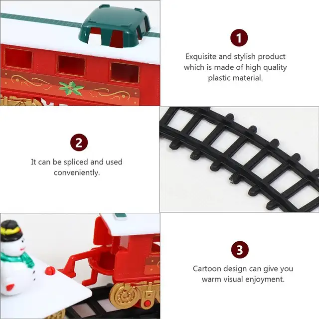 Christmas Electric Rail Train Toy Kids Electric Train Toy With Box Educational Game Boys Toys For Children Kids Christmas Gift 4