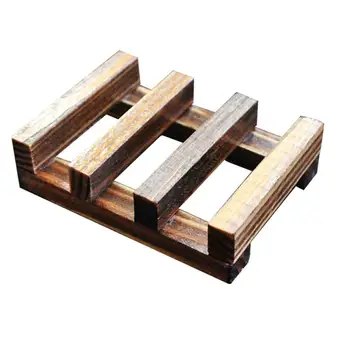 

1pc Wood Soap Dish Soap Drying Tools Retro Style Soap Container for Home