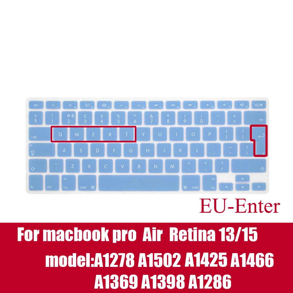 Laptop keyboard cover for macbook air 13 pro 15 inch A1466 A1502 A1278