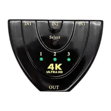 Мини 3 порта 4K x 2K HDMI коммутатор 3 входа 1 выход видео сплиттер конвертер