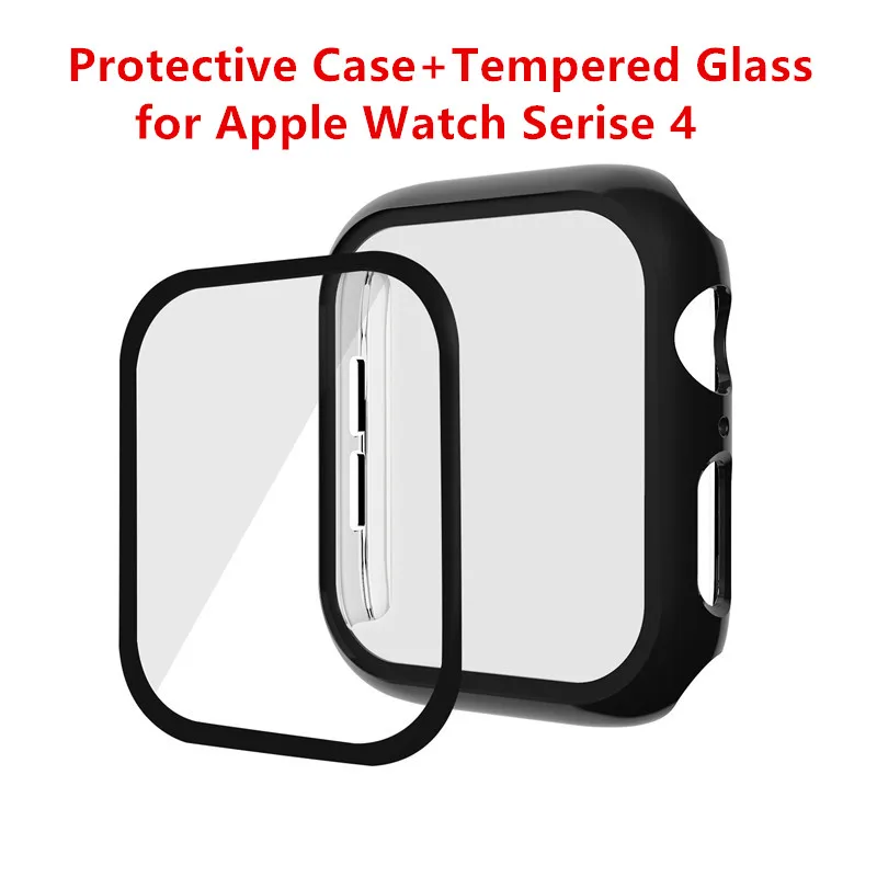 

Watch Cover Frame + Tempered Film for IWatch 40mm 44mm Watchcase for Apple Watch Series 4 Watch Case