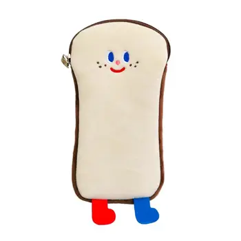 

Cartoon Toast Pencil Case Pen Bag Student Stationery Organizer Cosmetic Makeup Storage Tool