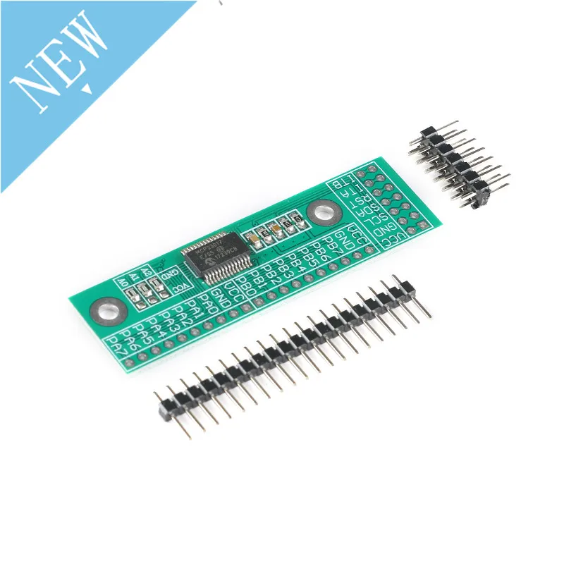 MCP23017 I2C интерфейс 16bit I/O Плата расширения Модуль штыревая панель плата IIC в GIPO