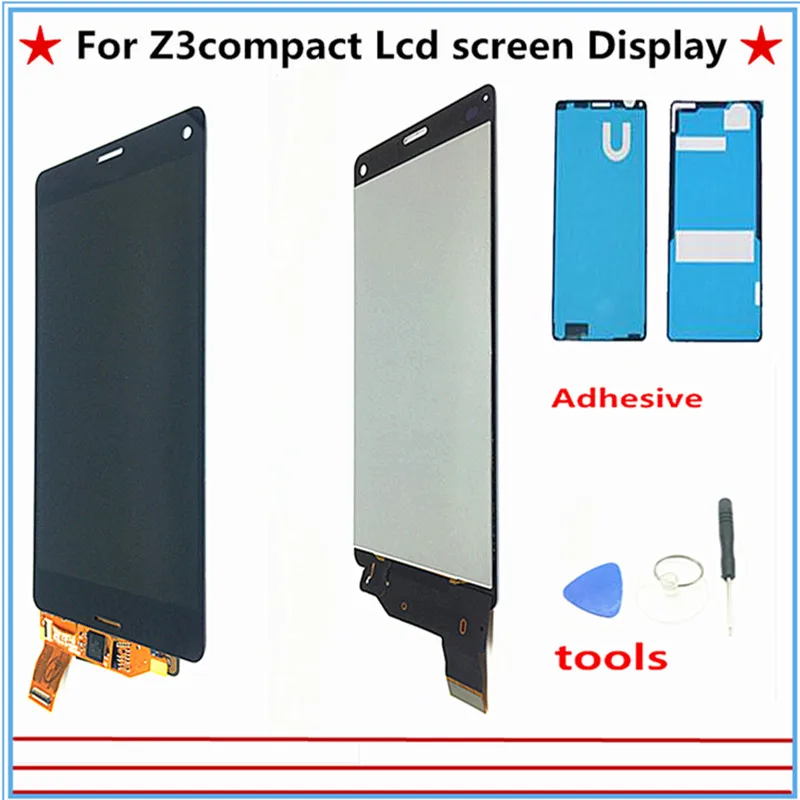 Скидка Оригинальный Для SONY Xperia Z3 компактный ЖК дисплей для SONY Xperia Z3 компактный ЖК сенсорный экран Z3Mini D5803 D5833 Z3C Замена