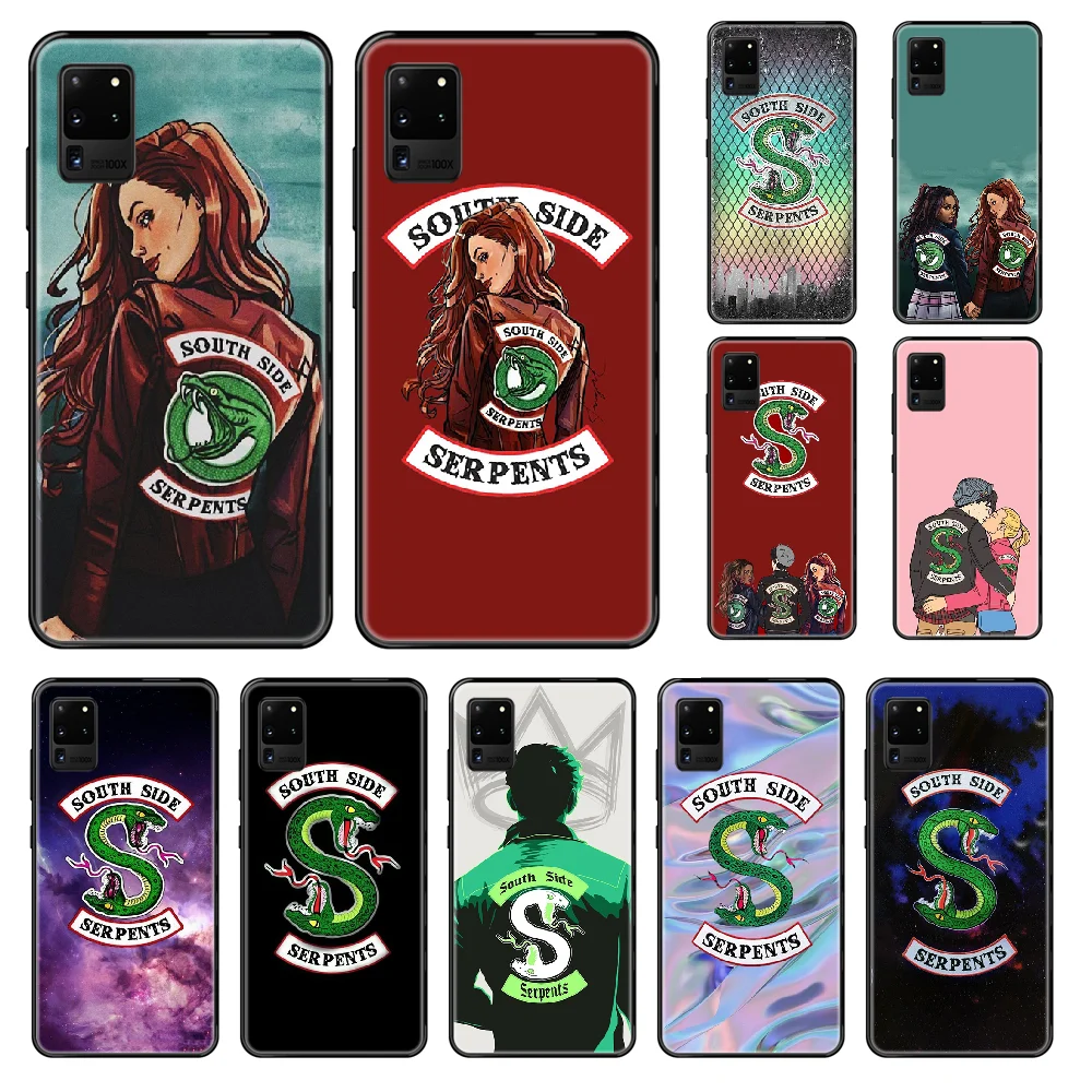GYKZ Riverdale South Side Serpents чехол для телефона Samsung Galaxy S 3 4 5 6 7 8 9 10 Plus Lite Edge черный
