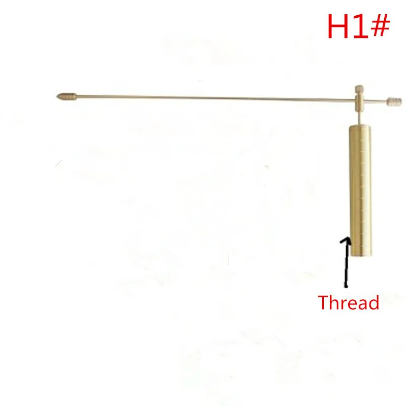 1piece copper H1 Divining рейки подвеска Маятник амулет для чакр Дракон правило энергии башня Пирамида латунь ноги воды импульса обнаружения стержень - Окраска металла: 1piece copper H1