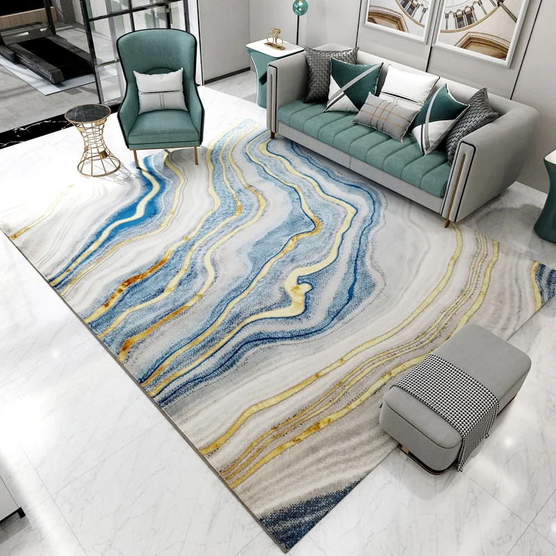 

Nordic simple carpet modern light luxury living room tea table carpet net red bedroom ins bedside mat home easy to take care of