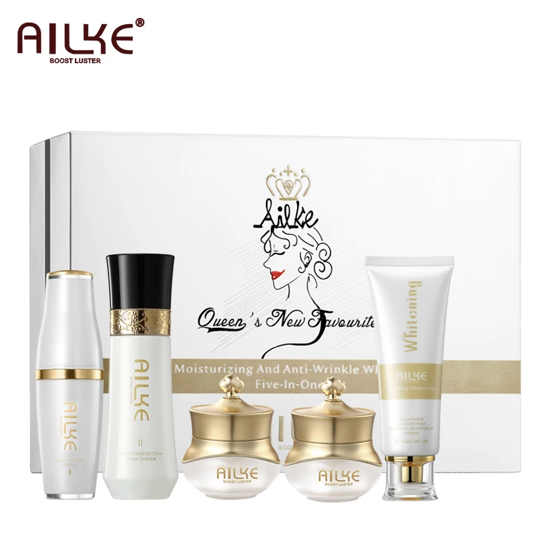 AILKE facial Skin Care Set for women Gift, dark spot remover rejuvenator anti wrinkle, Brightening, whitening cream vitamin face ailke dark spot corrector cream for face