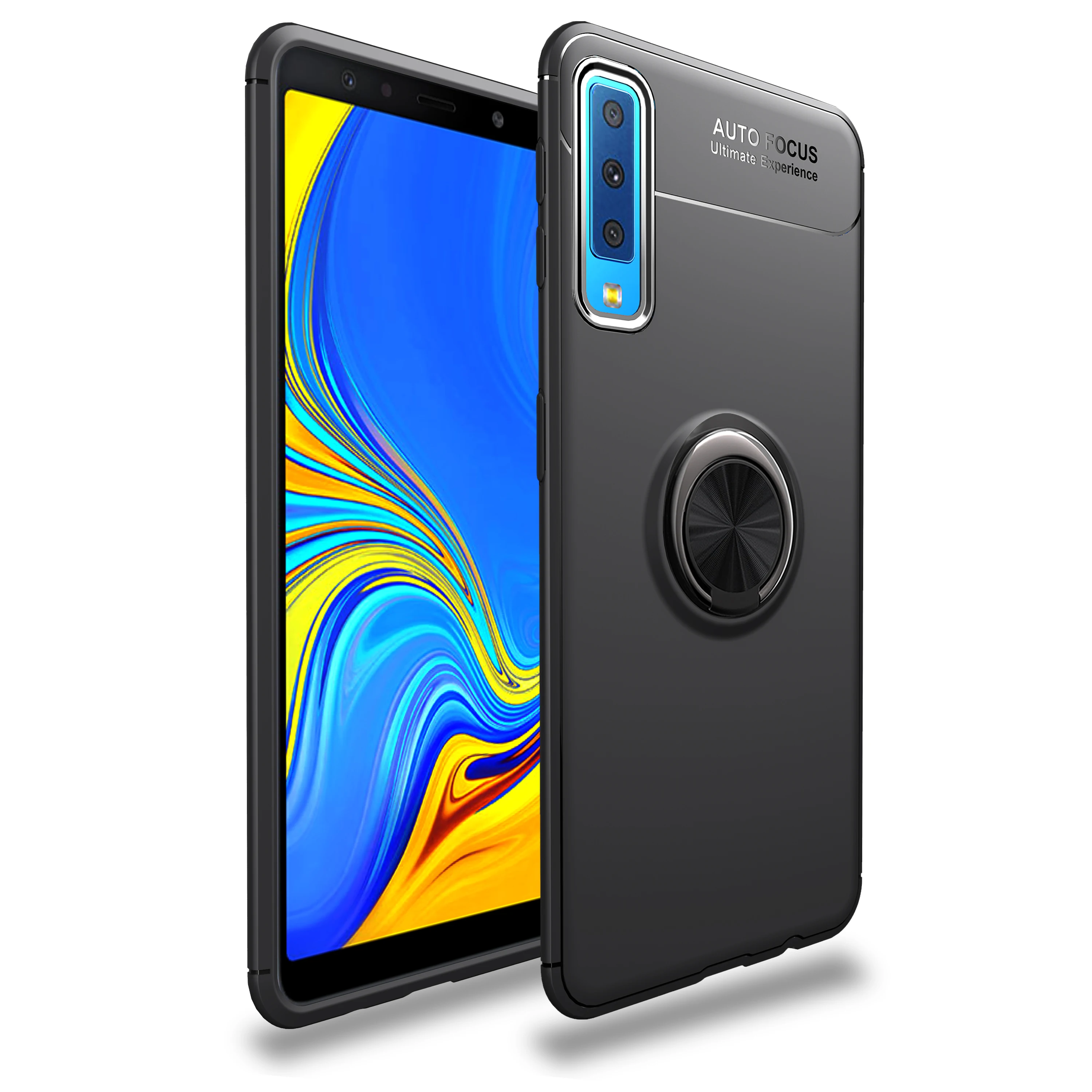 Case For Samsung Galaxy A6 A9Star Lite A7 A750 A8S A9 A9S A9Pro A70S A51 A71 A81 A91 TPU Magnetic Finger Ring Phone Back Cover|Бамперы| |
