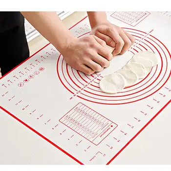 

Bakeware Kneading Accessories Silicone Baking Mat Pizza Dough Non-Stick Maker Pastry Kitchen Gadgets Cooking Tools Utensils