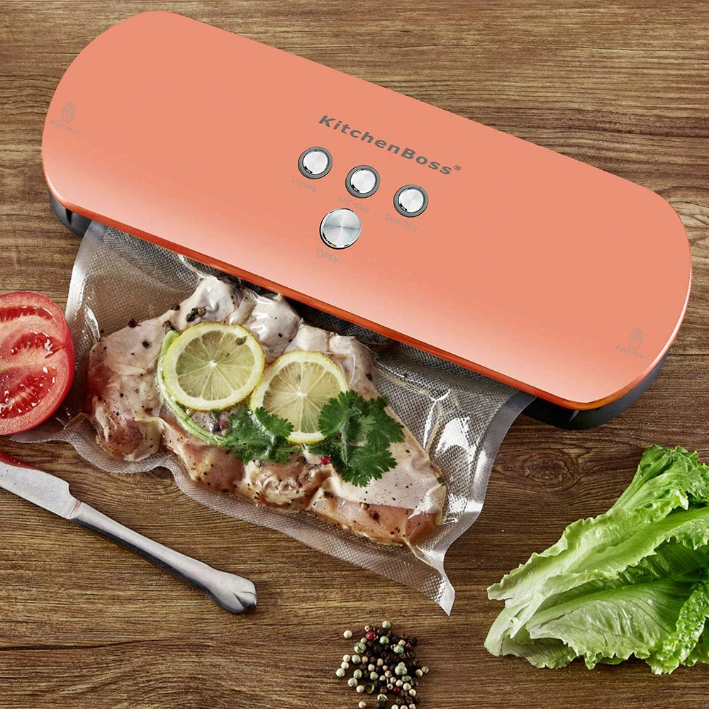KitchenBoss Food Vacuum Sealer Packaging Machine With 20pcs Bags Free Vacuum Food Sealing Machine Vacuum Sealer Packer