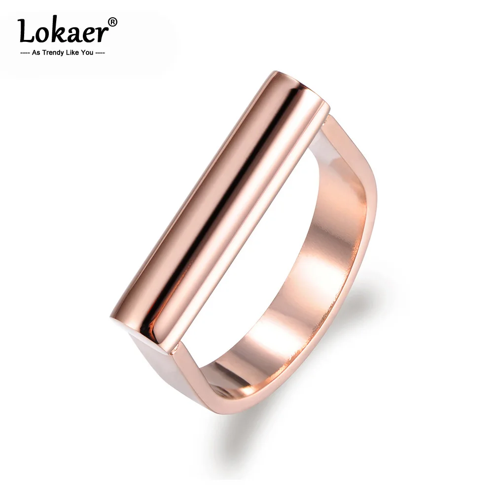 Lokaer,, любовь, дизайн, классическое кольцо, Трендовое, титан, нержавеющая сталь, обручальные кольца для женщин, девушек, ювелирные изделия R17042