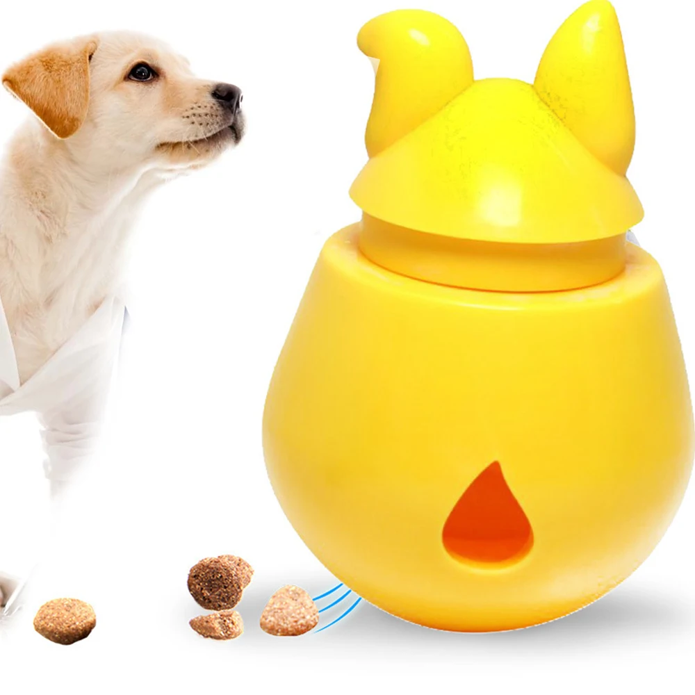 

Fun Interactive Dog Cat Toy IQ Treat Ball Smarter Pet Toys Food Ball Food Dispenser For Cats Playing Training Balls Pet Supplies