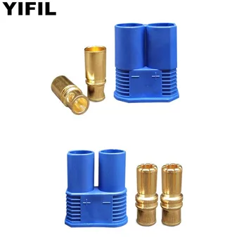 

5/sets/lot EC8 Device Connector Banana Plug Male +Female Brass For Heavy Truck Car Jump Starter, Booster Car RC ESC LIP Battery
