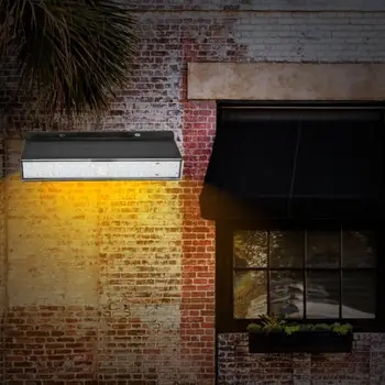 

Outdoor LED Solar Wall Lamp Double Light Effect Human Body Induction Intelligent Light Control Waterproof Light