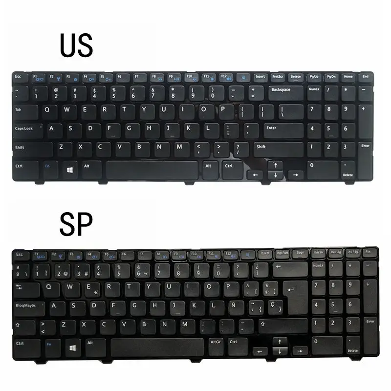 NEW US/SP LAPTOP KEYBOARD FOR Dell Inspiron 15-3521 15V 15VR 1316 15R-3521 15R-5521 3521 | Компьютеры и офис