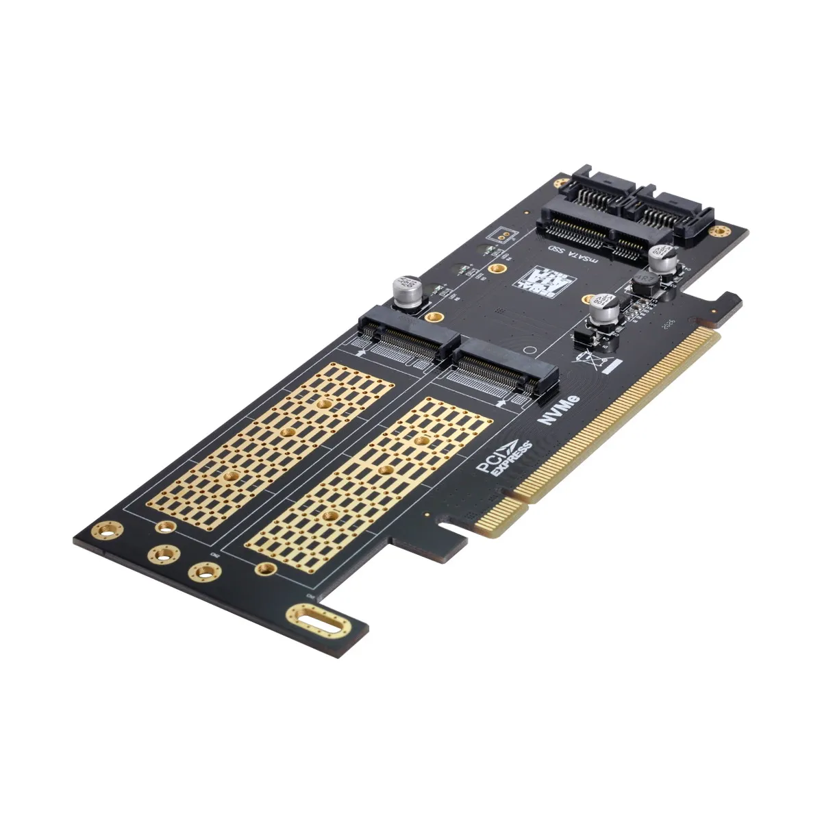 Dupla para Ngff Adaptador de Cartão Cism Express Pci-e & Sata Nvme Msata M-chave b - Ssd 3in1 Pci 3.0 - Image 5