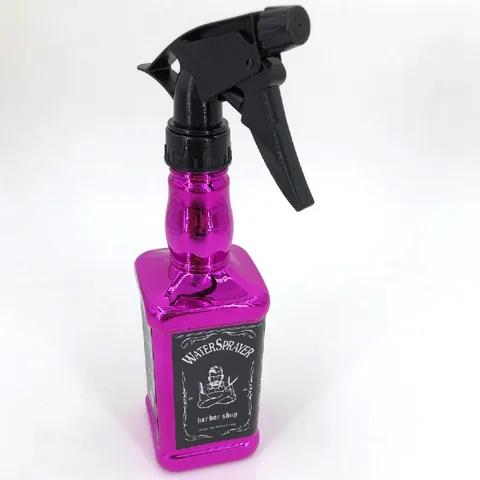 Hairdressing Spray Bottle Salon Barber Hair Tools Water Sprayer Retro Whiskey Oil Head Watering Can