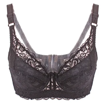 

Women's Underwire Bra Sexy Gorgeous Embroidery Floral Lace Bra Padded Lingerie Fashionable Bralette BH Size 32-48 A B C D cup