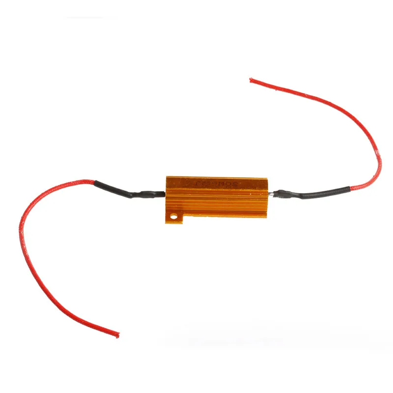 

2x LED DRL Fog Light Canbus 50W 6Ohm Load Resistor Canceller Decoder DC 12V A6HE