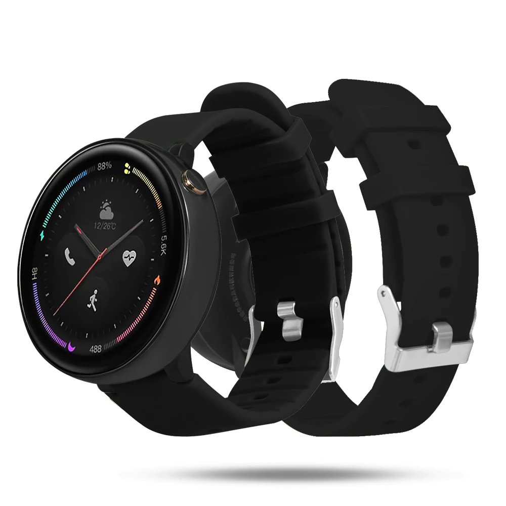 HANGRUI для Xiaomi Huami Amazfit Watch 2/Amazfit Verge 2/A1807 мягкий силиконовый спортивный ремешок на запястье ремешок быстросъемный браслет