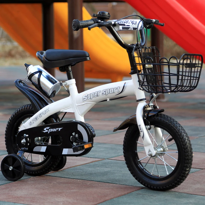 white 18inch Детская Bicycle12/14/16/18 дюймов двухколесный велосипед для мальчиков велосипед для девочки несколько цветов на выбор, Для детей от 2 до 8 лет детский велосипед с бесплатной доставкой - Цвет: white 18inch