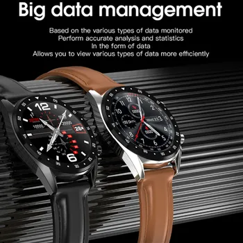 

L7 ECG PPG Smart Watch Men Band Sports Heart Rate Bluetooth Smartwatch Waterproof IP68 Blood Pressure Oxygen Leather Watch Women