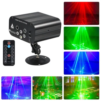 

Mini RGB Disco Light Effect LED Stage Laser Projector red blue green Lamp Wedding Christmas Birthday Party DJ Projection Lamp
