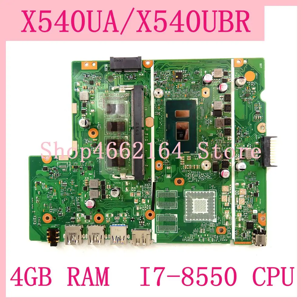 X540UA материнская плата 4 Гб Оперативная память I7 8550 Процессор Материнская ASUS X540UBR