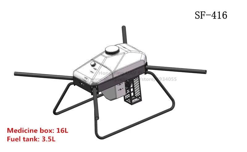 SF-416 F6000 ГЭС Дрон DIY 4 оси складной Дрон стеллаж для выставки товаров Дрон для защиты растений 16L