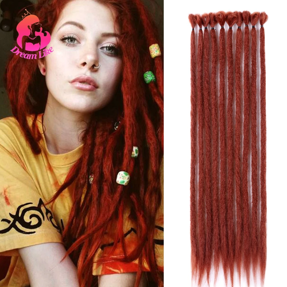 

Dream Like Natural Dreadlocks Hair Extensions For Women Synthetic Hair Faux Locs Crochet Braids Soft Dreadlocks Handmade 20inch