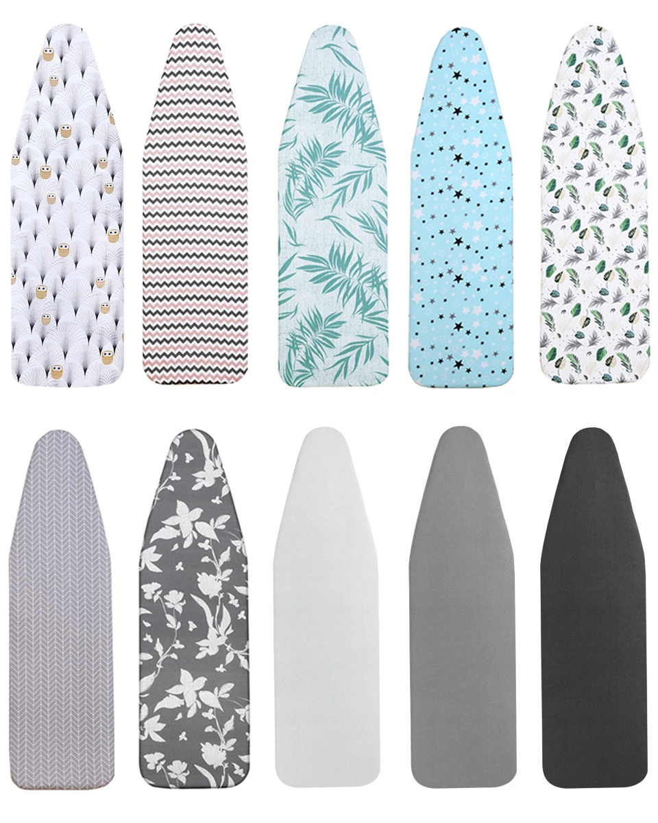 Ironing Board Cover Scorch Resistant, Extra Thick Cotton Iron Cover with Padding Heat Reflective Heavy Duty Pad Approx 140x50cm 2