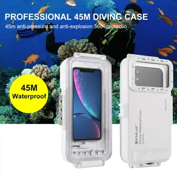 

Applicable To Apple iOS 13.0 And Above Mobile Phone Diving Shell Iphone Universal Diving Shell 45 meters Waterproof