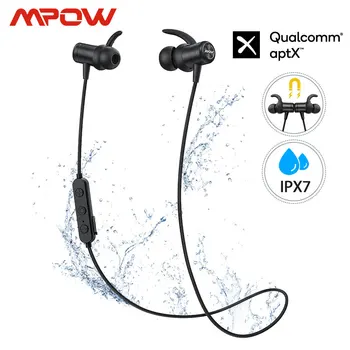 

Mpow S11 APTX Bluetooth 5.0 Earphone Magnetic Design IPX7 Wateproof 9H Playing Time CVC6.0 Noise Reduction For Sports SmartPhone